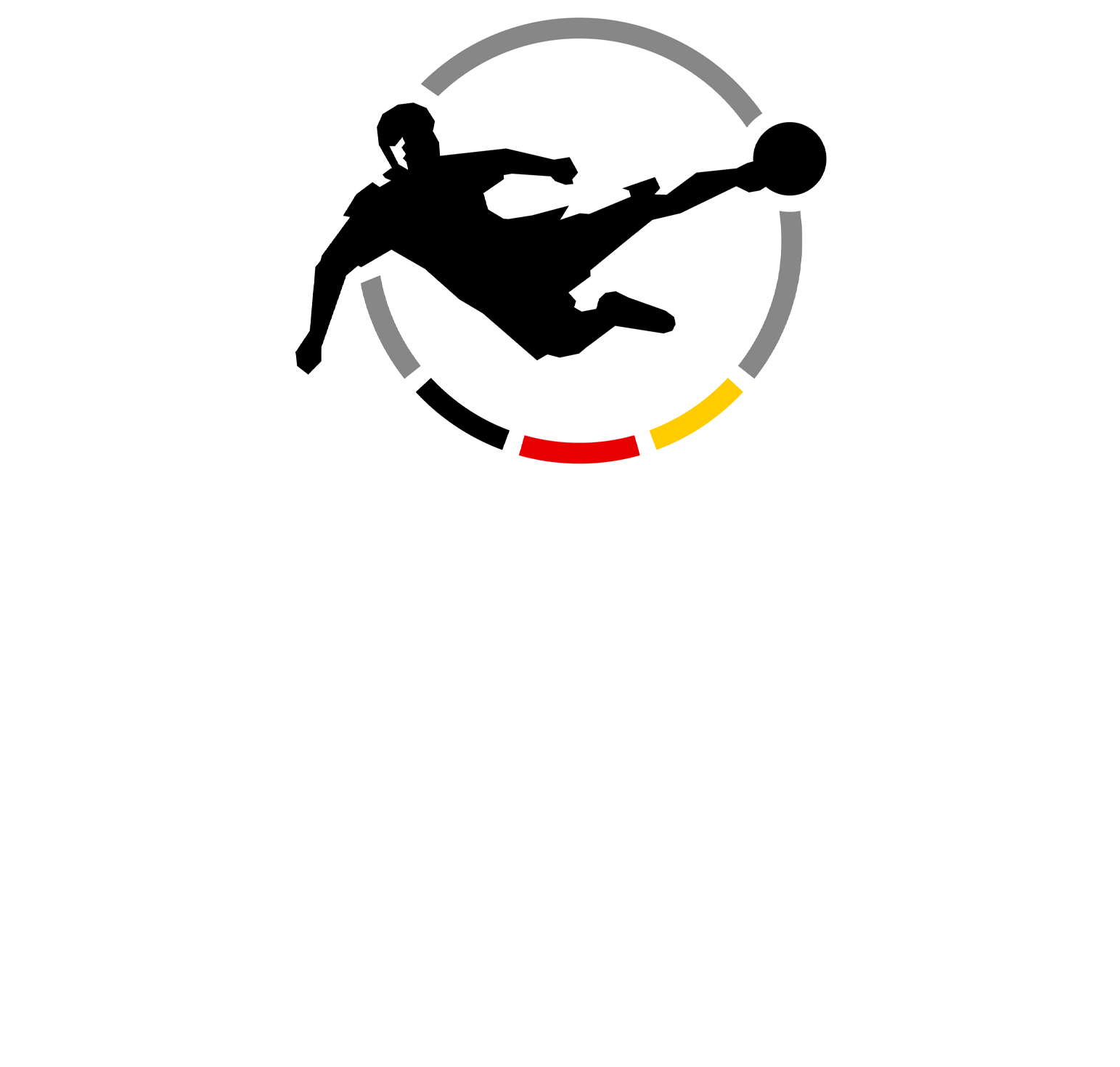 Werbemotiv mit drei Spieler der 3. Liga.